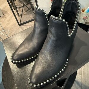 Alexander Wang Black Studded Ankle Bootie